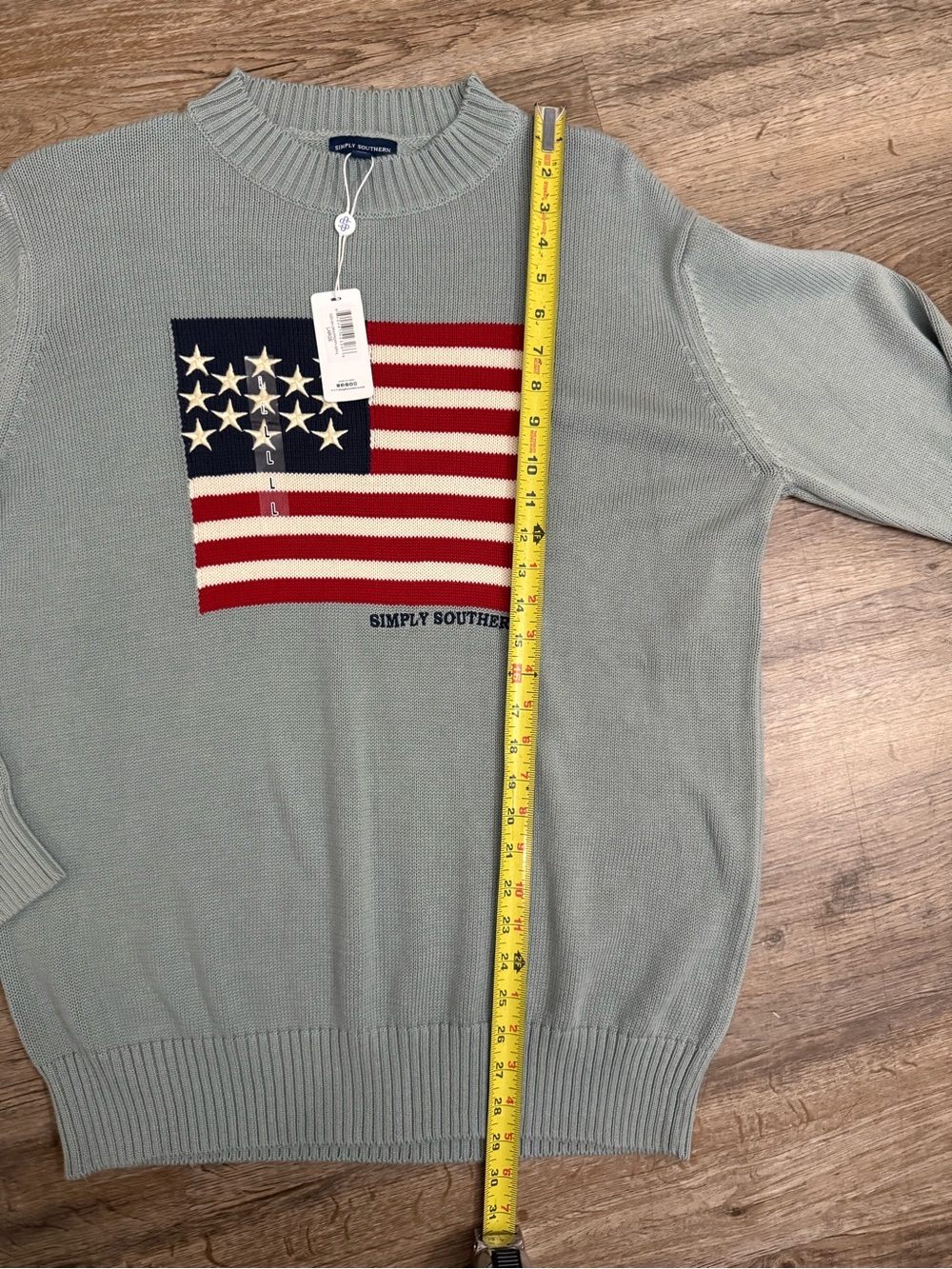 Simply Southern • American Flag Knit Sweater - Picture 4 of 10